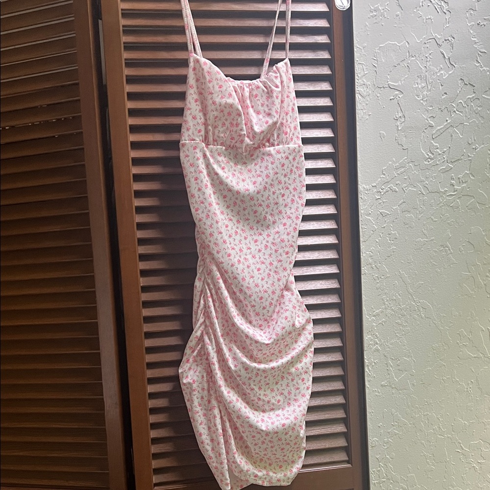 SHEIN Pink Floral Mini Dress